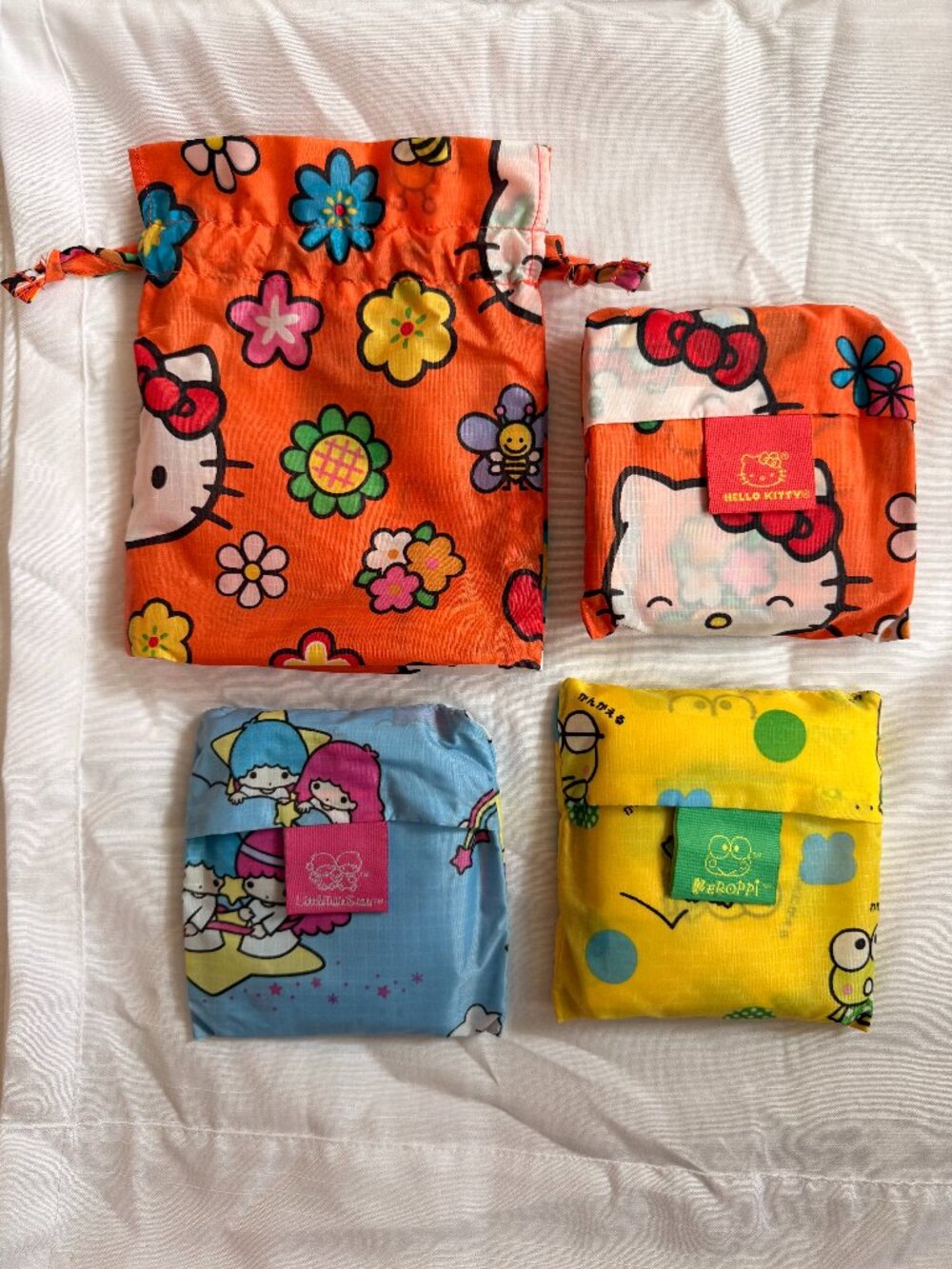 Baggu x Sanrio Go Pouch Set - Hello Kitty, Keroppi, Little Twin Stars